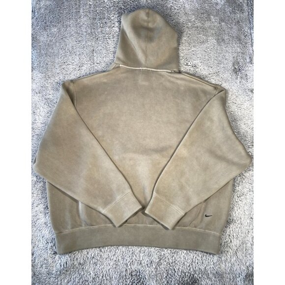 Nike Tech Fleece Pullover Hoodie Size Large TALL Men Light Army Green HJ0681-320 - Picture 2 of 7